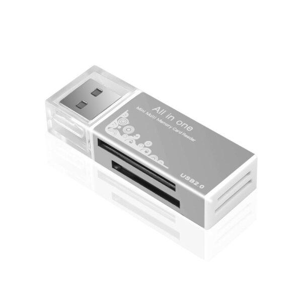 4 i 1 Kompakt USB Minneskortläsare sd/sdhc/sdxc