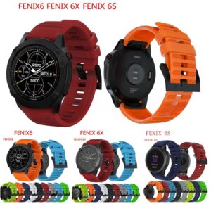 armband silikon Garmin 20mm Fenix 6s