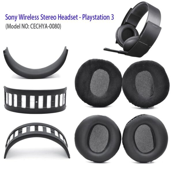 öronkuddar eller huvudkudde för Sony Wireless PS3 PS4 CECHYA-0080