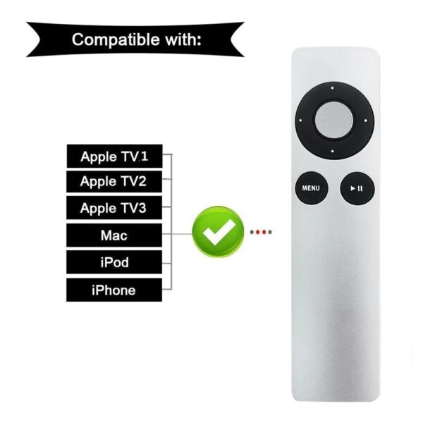 Ersättningsfjärrkontroll för Apple TV kompatibel med A1156 A1427 A1469 A1378 Apple TV 1 2 3 4