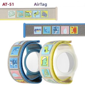 airtag armband nylon för barn