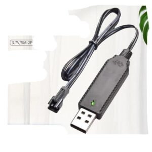 USB laddare kabel batteriladdare 3.7V SM-2P 60cm