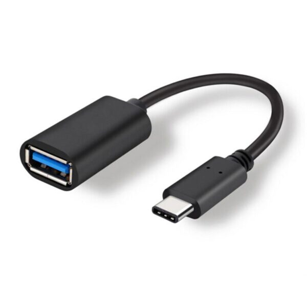 USB-C 3.1 till USB-A OTG adapter, svart