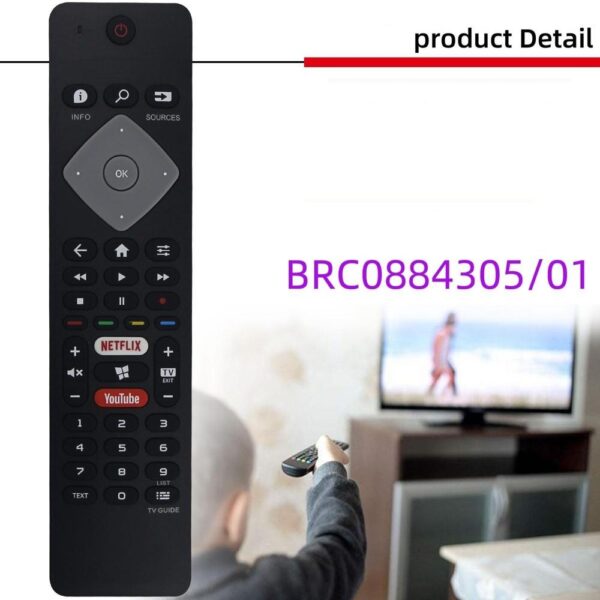 fjärrkontroll ersättning remote för Philips BRC0884305 BRC0884402/01 4301