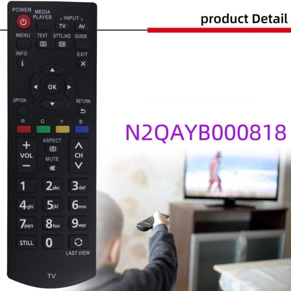 fjärrkontroll ersättning remote för Panasonic N2QAYB000823 N2QAYB000818 000817 824