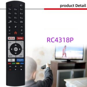 fjärrkontroll ersättning remote för TELEFUNKEN VESTEL RC4318 RC4318P