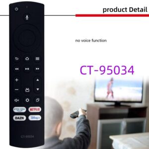 fjärrkontroll ersättning remote för Toshiba Fire TV CT-95018 CT-95034