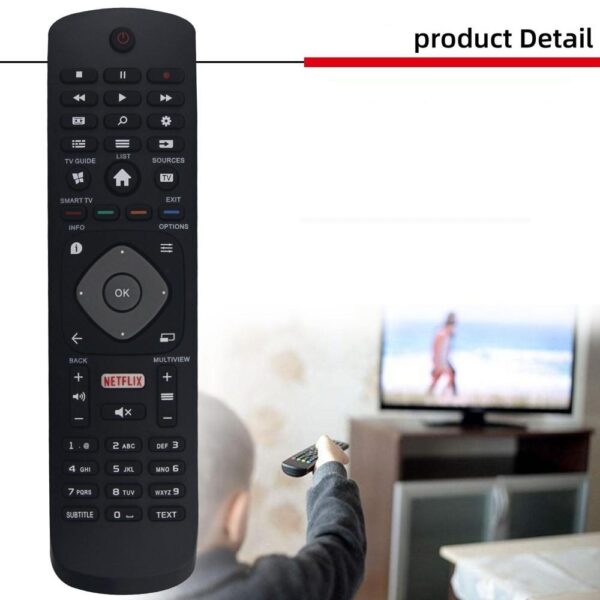 fjärrkontroll ersättning remote för Philips 398GR08BEPH Netflix