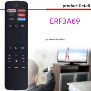 fjärrkontroll ersättning remote för Hisense VU ERF3F69V ERF3I69V ERF3R69H 3I69H ERF3A69