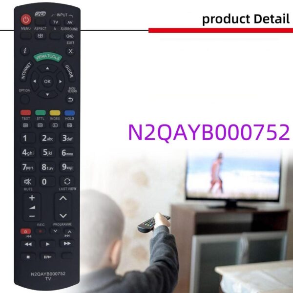 fjärrkontroll ersättning remote för Panasonic N2QAYB000752 000487 001010 001008 001212