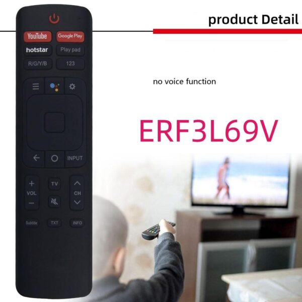 fjärrkontroll ersättning remote för Hisense VU ERF3L69V ERF3R69H