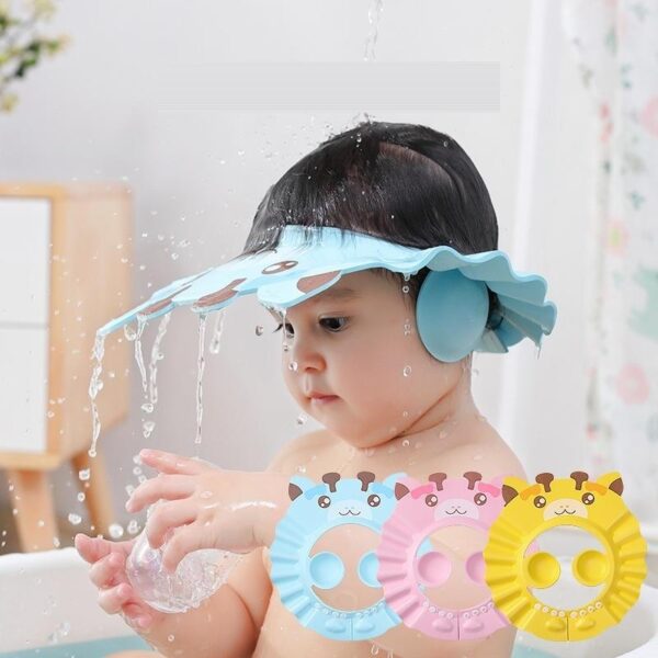 duschkeps schamposkydd baby bath shower cap (slumpmässig färg)