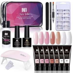 nail gel färg set nagelkit polygel kit