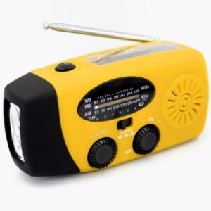 vevradio nödradio radio ficklampa solcellsladdare powerbank